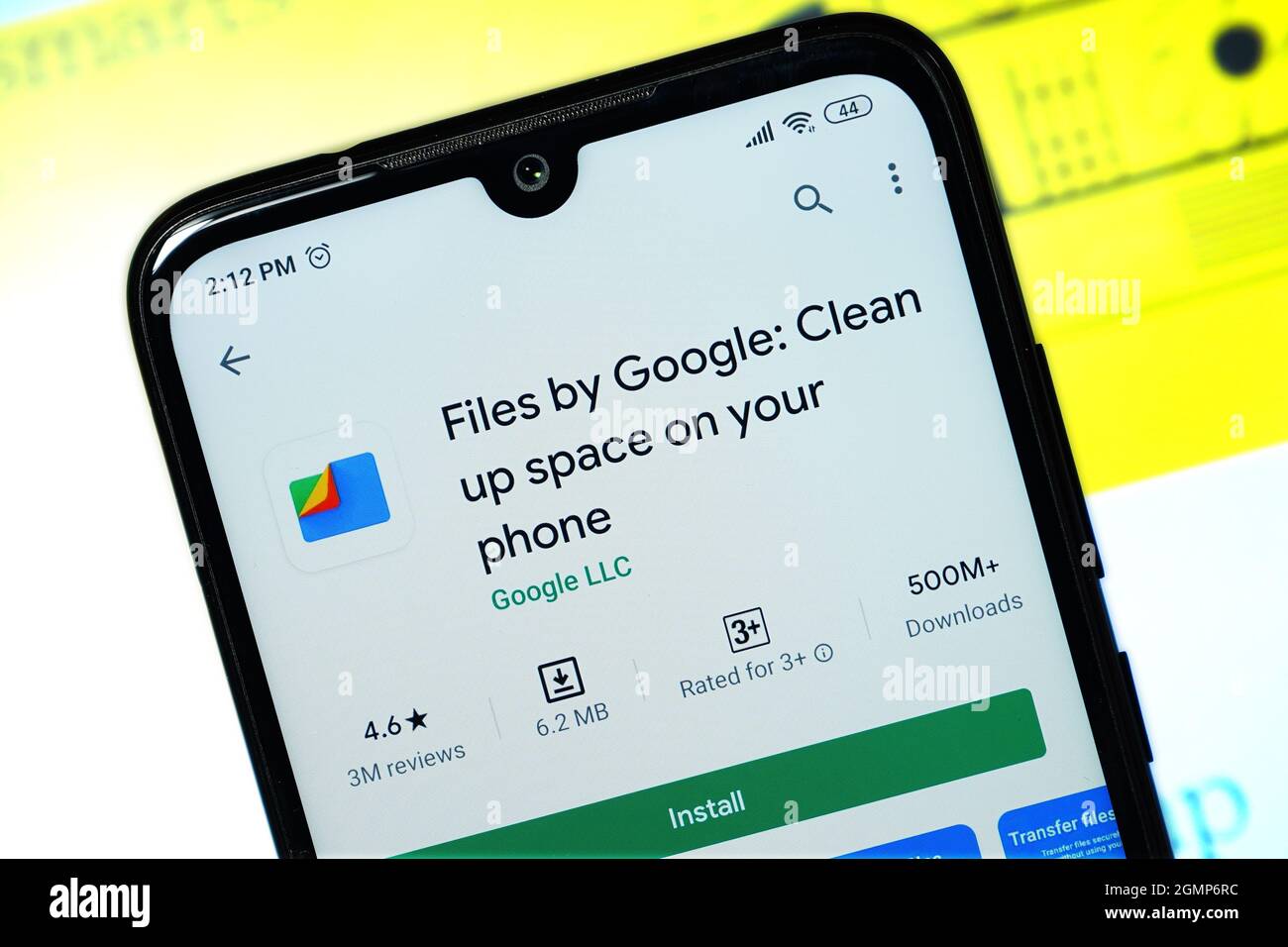 New Delhi, India - Settembre 18, 2020: Files by Google, applicazione di gestione dei file per lo spazio di pulizia Foto Stock