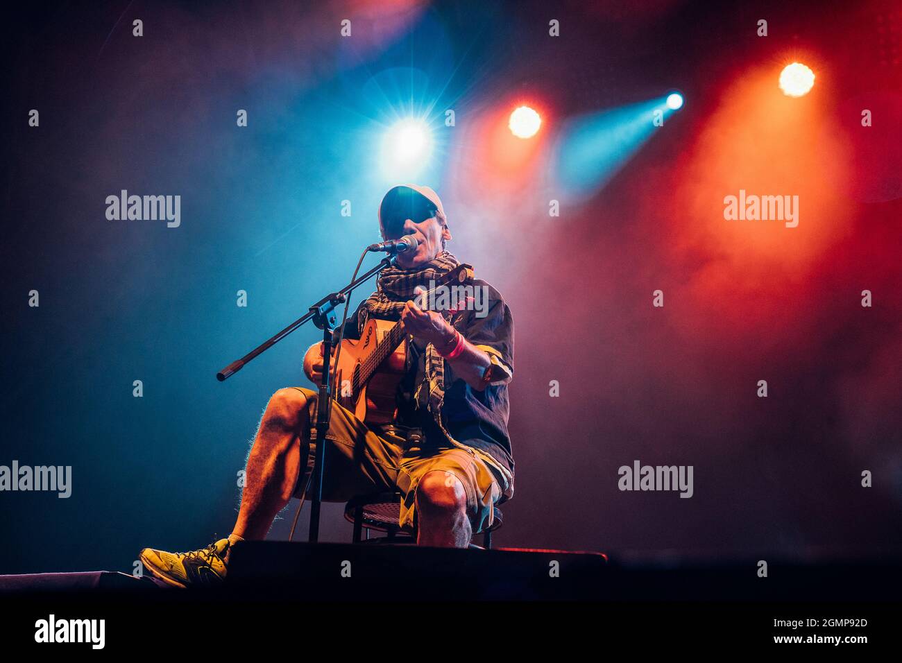 Concerto di Manu Chao a Livorno, Italia. Foto Stock