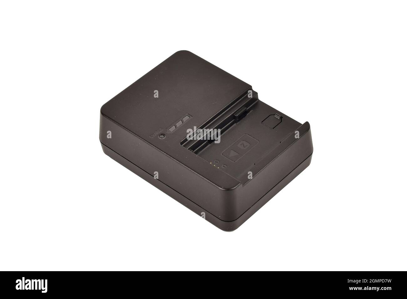 Caricabatterie della fotocamera isolato su sfondo bianco con Clipping Path Foto Stock