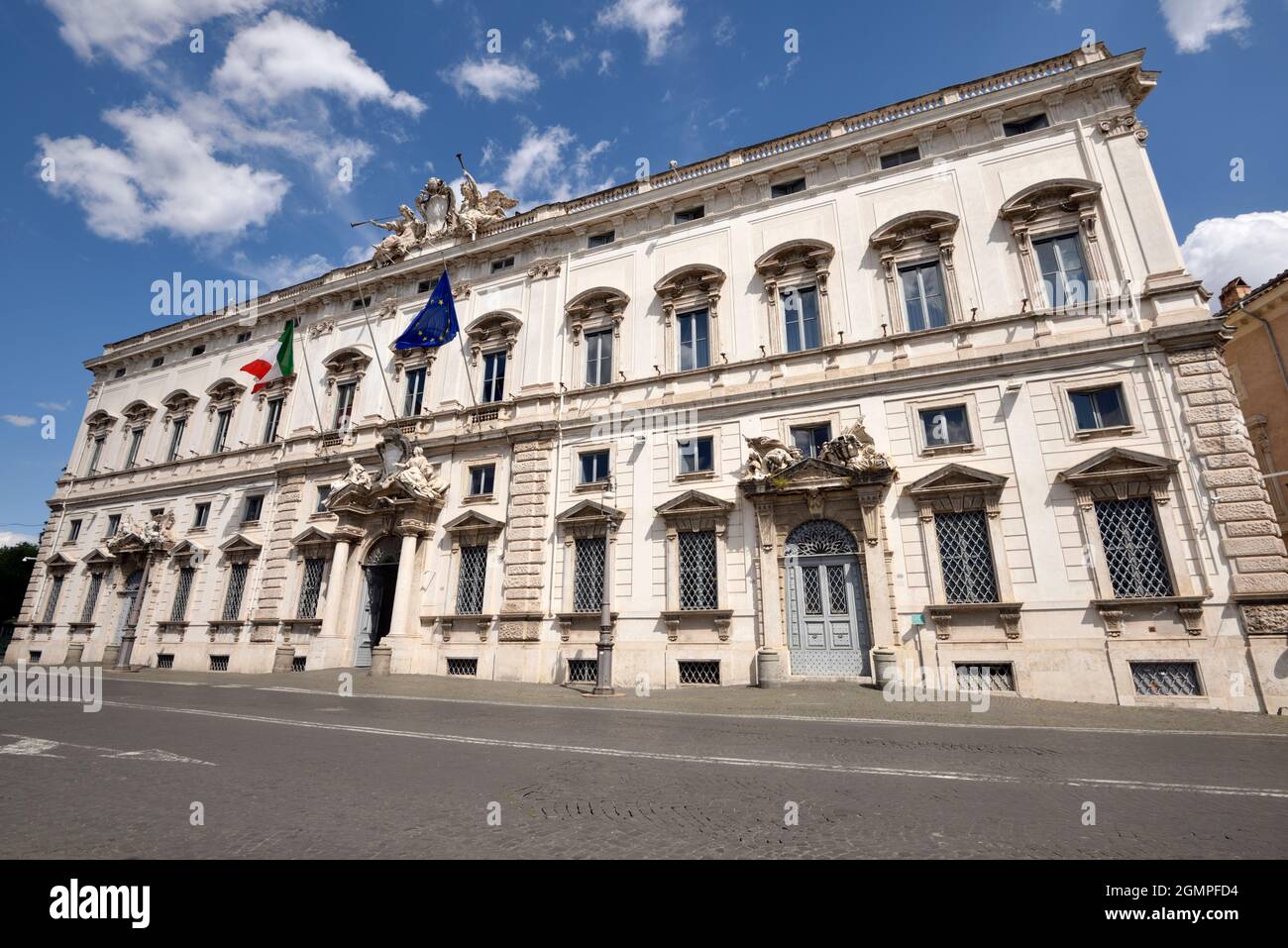 Italia, Roma, Palazzo della consulta (Corte costituzionale), Corte costituzionale Foto Stock