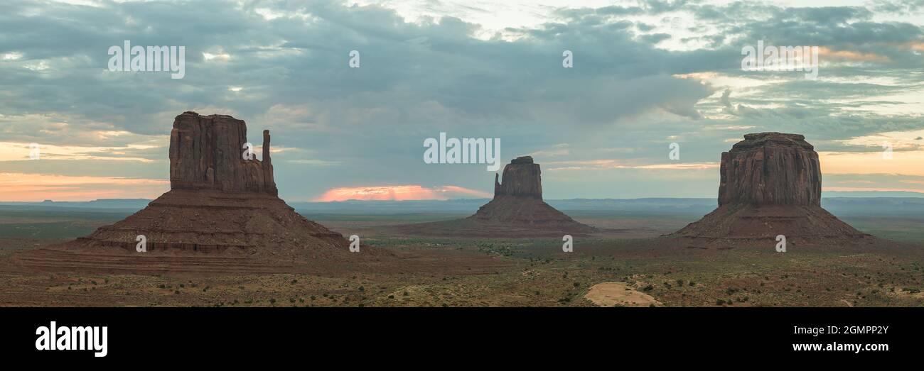 Panorama dello Utah dalla John Ford's Point Monument Valley Foto Stock