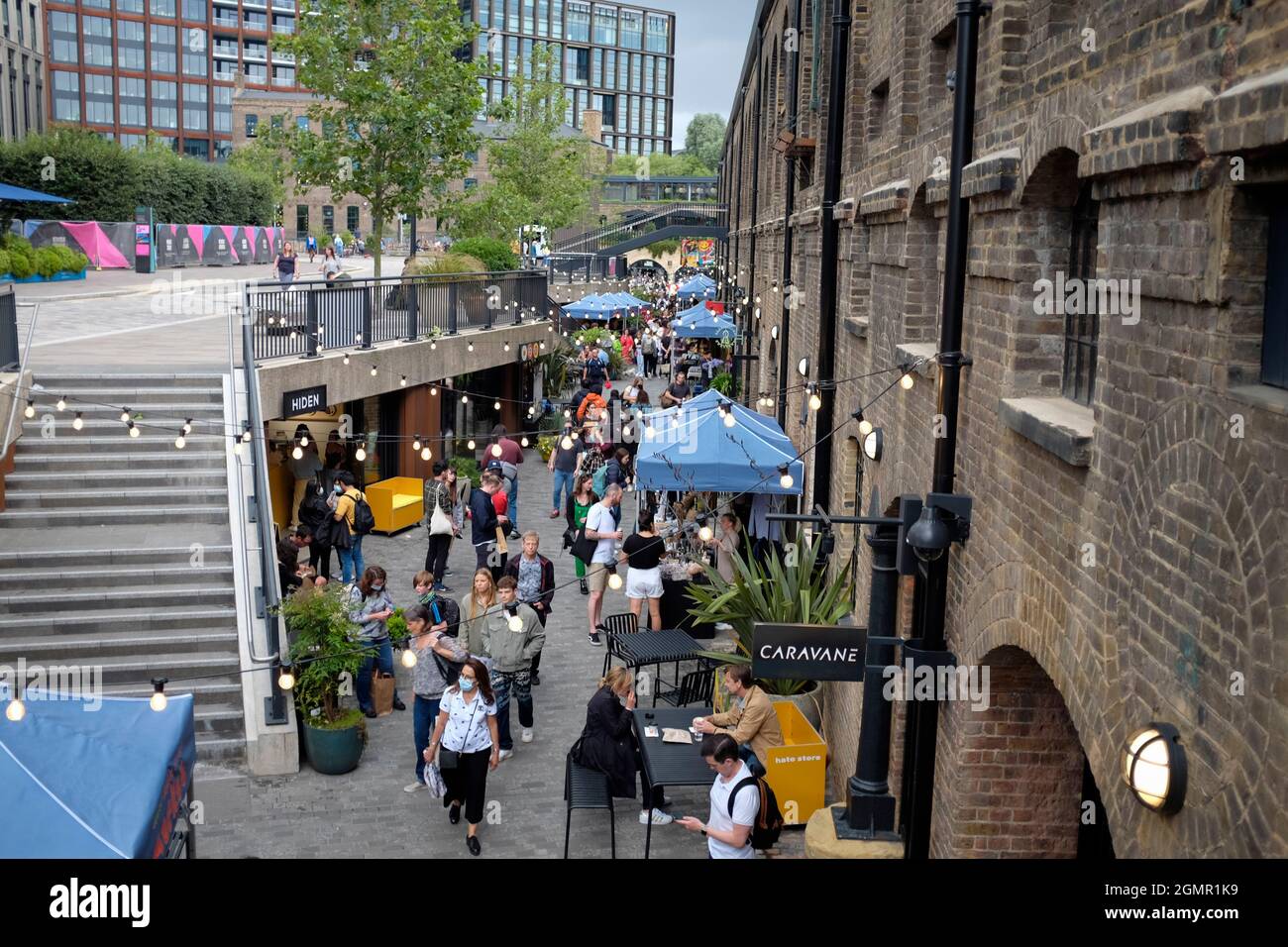 Lower Stable Street Market, Londra - King's Cross. Foto Stock