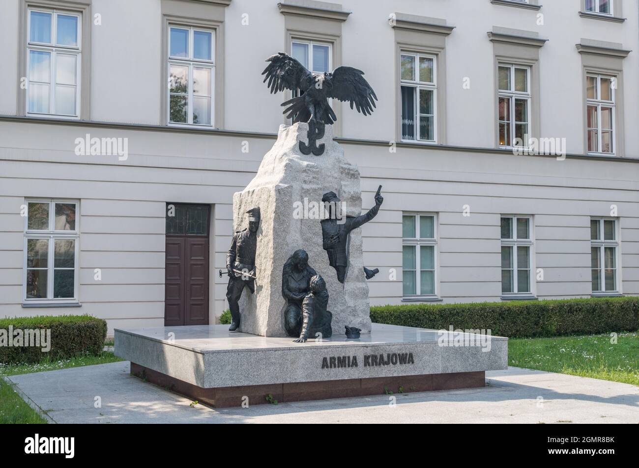 Radom, Polonia - 7 giugno 2021: Monumento ai soldati dell'esercito domestico polacco. Foto Stock