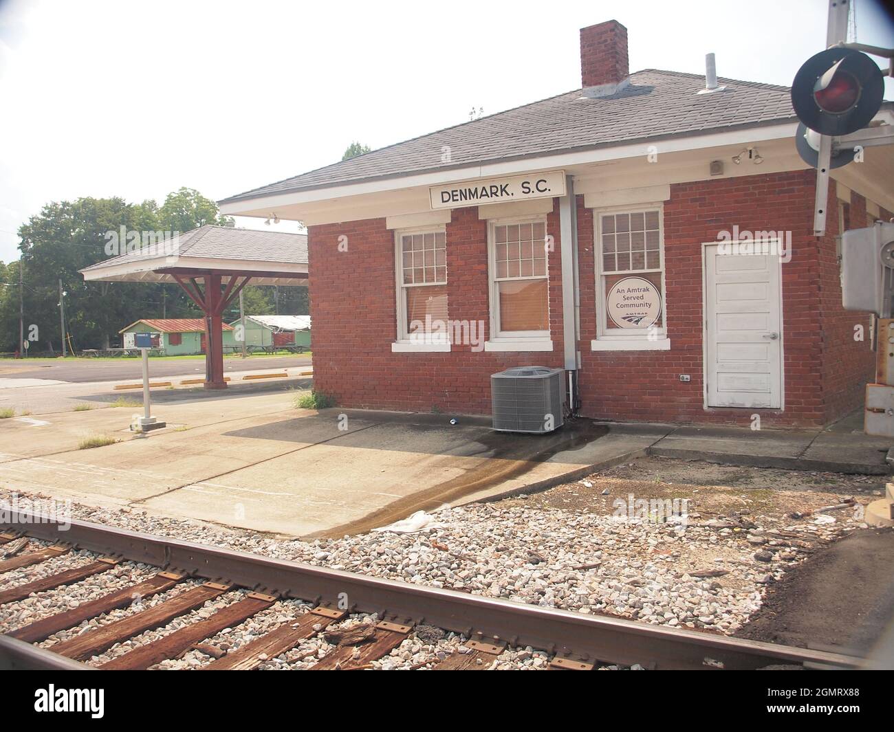 Danimarca, Carolina del Sud. Una piccola cittadina a sud lungo l'autostrada US 321 tra Savannah, Georgia e Columbia, popolazione del South Carolina 2,934. Fermata Amtrak. Foto Stock