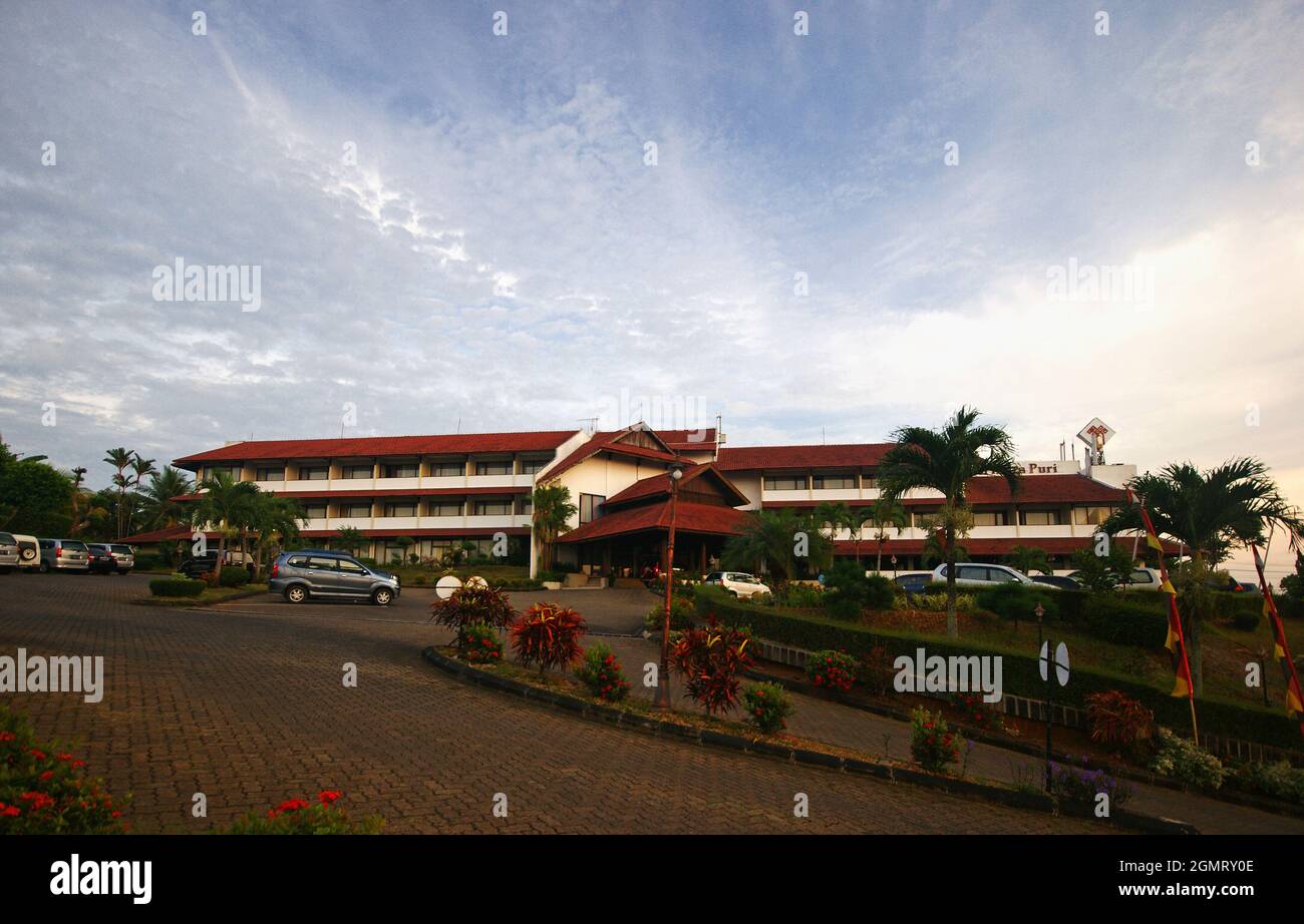 Hotel at Lampung, Sumatera, Indonesia Foto Stock