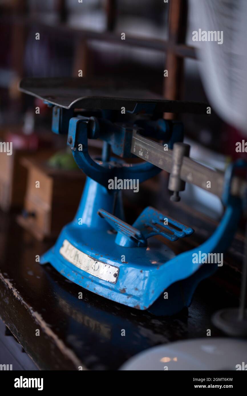 Bilancia di pesatura antica Foto Stock