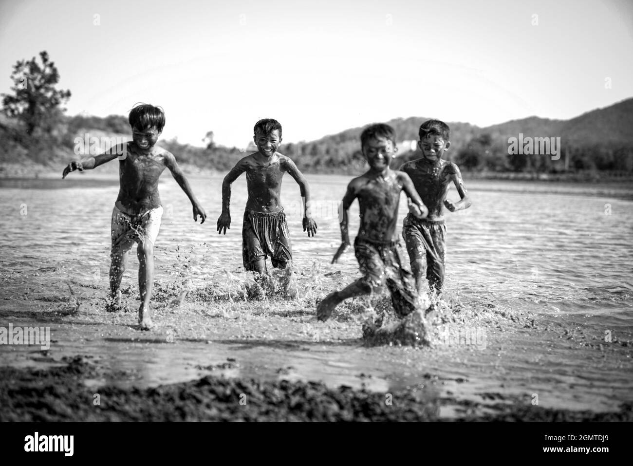 Vita quotidiana nella provincia di Binh Thuan nel Vietnam meridionale Foto Stock