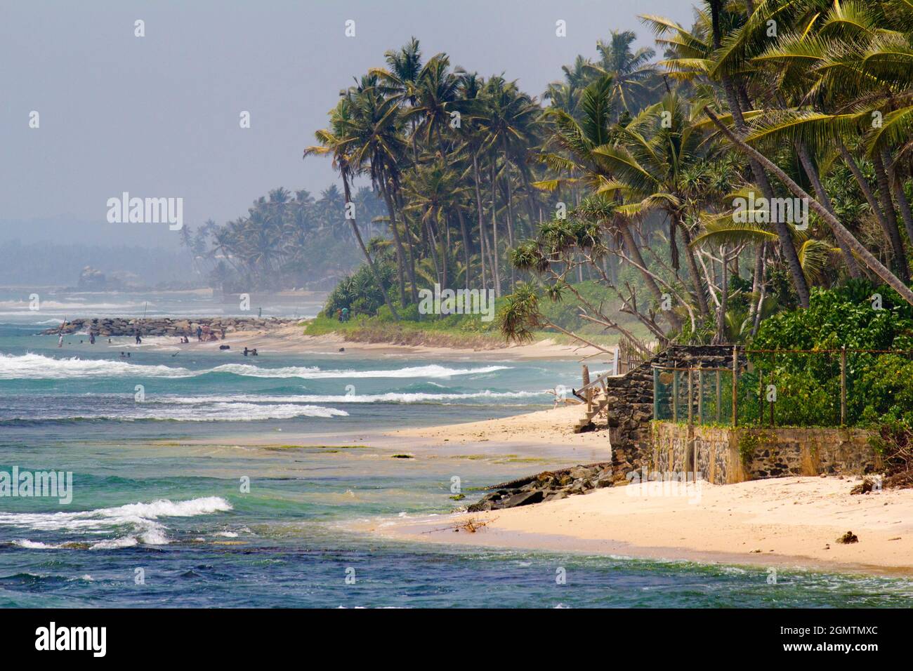 Galle, Sri Lanka - 15 Febbraio 2013 situata sulla punta SW dello Sri Lanka, Galle è la capitale della provincia meridionale dell'isola. Dopo l'arrivo di Foto Stock