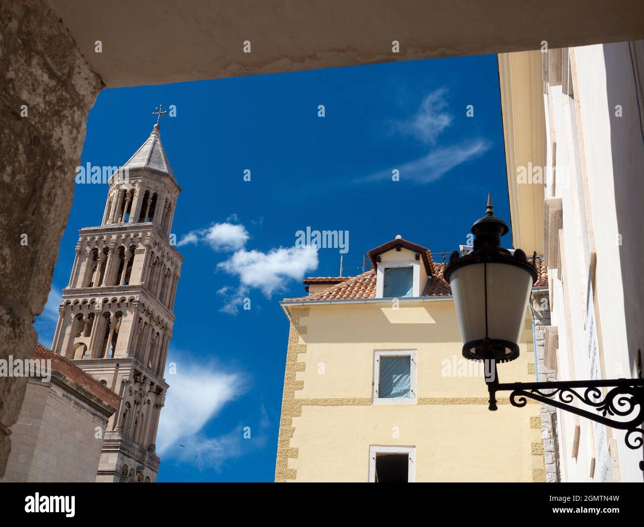 Spalato, Croazia - 9 giugno 2016 la Cattedrale di San Domnio è la cattedrale cattolica di Spalato, Croazia e sede dell Arcidiocesi di Spalato-Maka Foto Stock