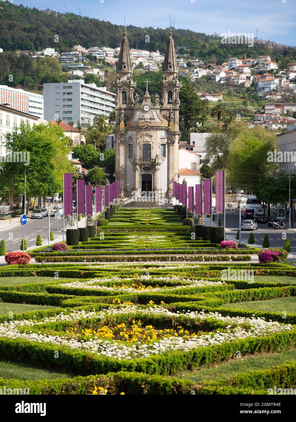 Guimar è una graziosa città e comune situata nel Portogallo settentrionale, nel distretto di Braga, nella Valle del Douro. Il suo centro storico, un noi Foto Stock
