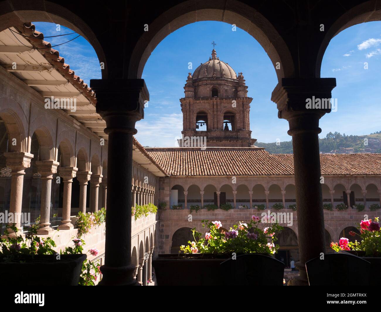 Cusco, Perù - 15 maggio 2018 Cusco è una città storica peruviana situata vicino alla Valle di Urubamba delle Ande. Il sito era la capitale storica di Foto Stock