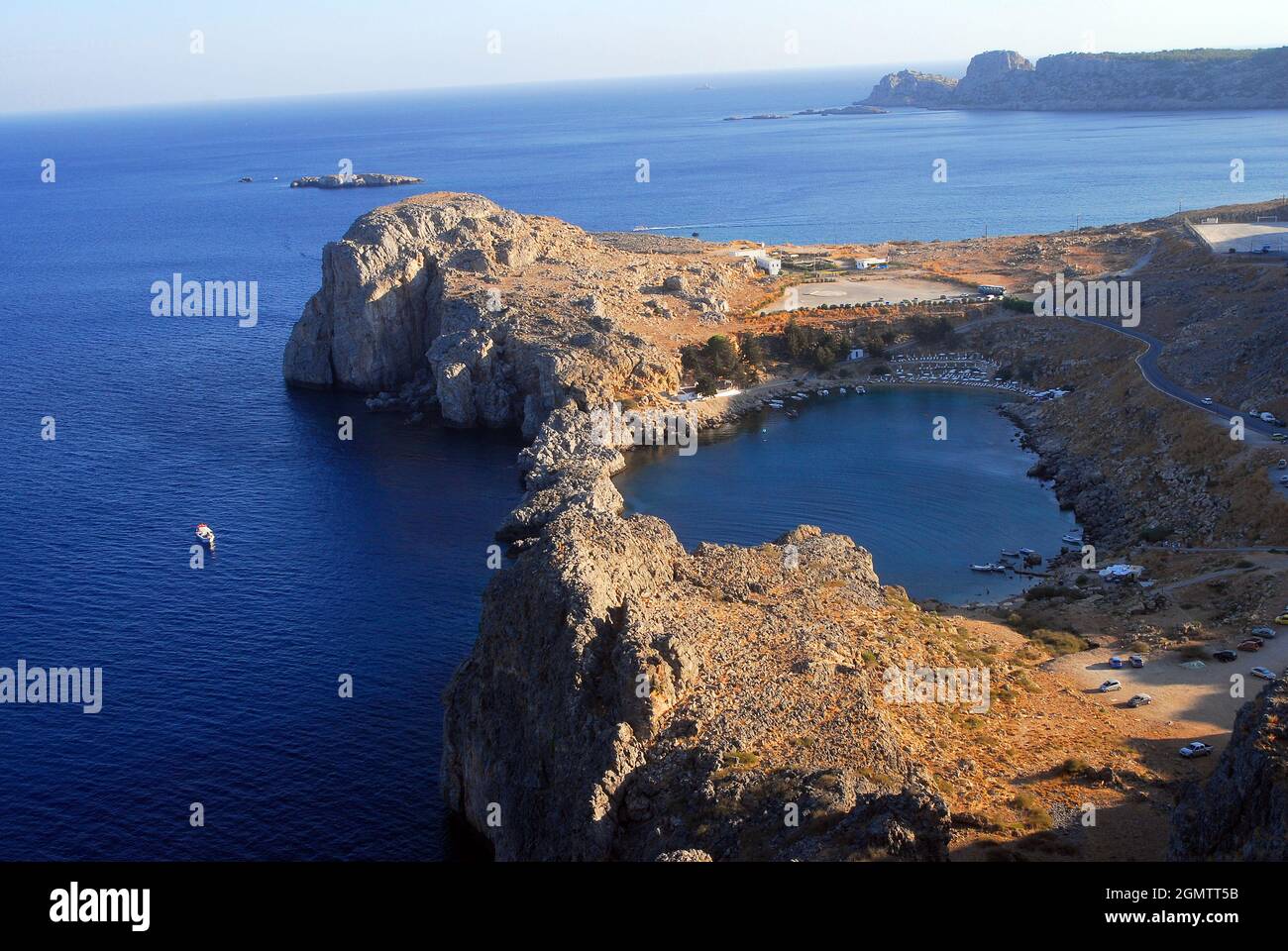 Grecia isola di Rodi Lindos villaggio Foto Stock