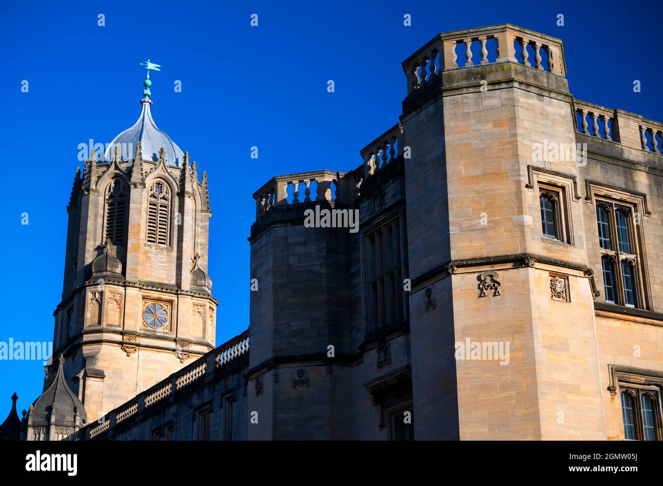 Oxford, Inghilterra - 23 dicembre 2019; fondato nel 1525 da Thomas Wolsey, Lord Chancellor of England, il Christ Church College rimane uno dei più antichi, il Ric Foto Stock