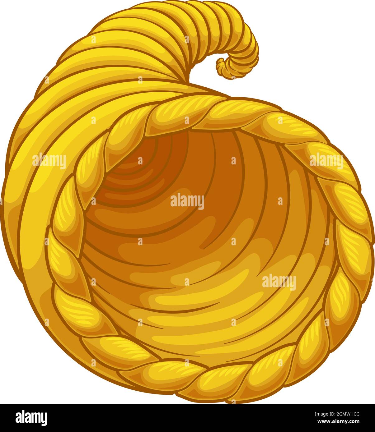 Cornucopia Corno d'abbondanza Cestino del Ringraziamento Illustrazione Vettoriale