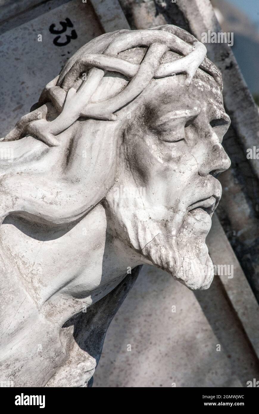 Statua monumentale del Cimitero Monumentale cubano Foto Stock