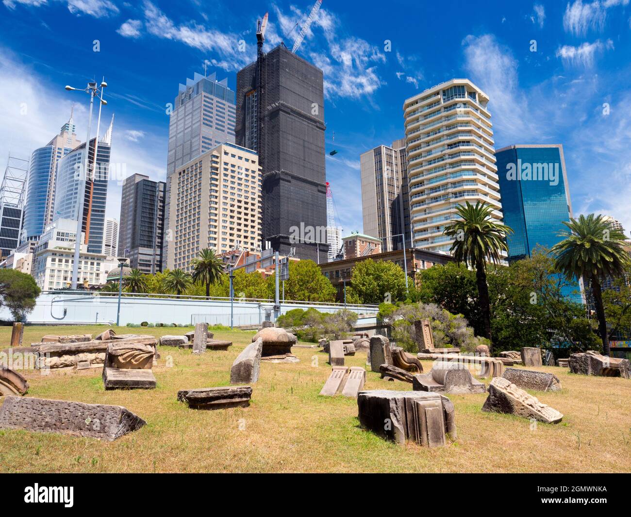 Sydney, Australia - 17 Febbraio 2109; situato a sud del porto, l'Opera House e ad ovest dell'area del centro, i bellissimi Giardini Botanici sono un fa Foto Stock