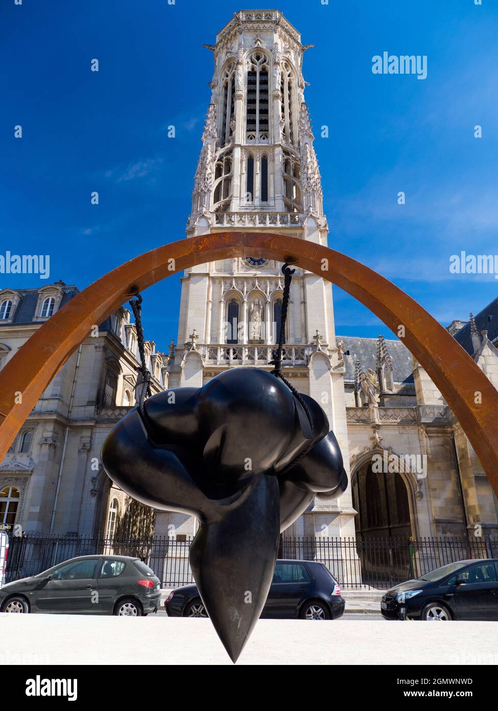 Parigi, Francia - 17 settembre 2018 Saint-Germain l'Auxerrois era la chiesa locale per i residenti nel vicino Palazzo del Louvre. Non potevo Foto Stock