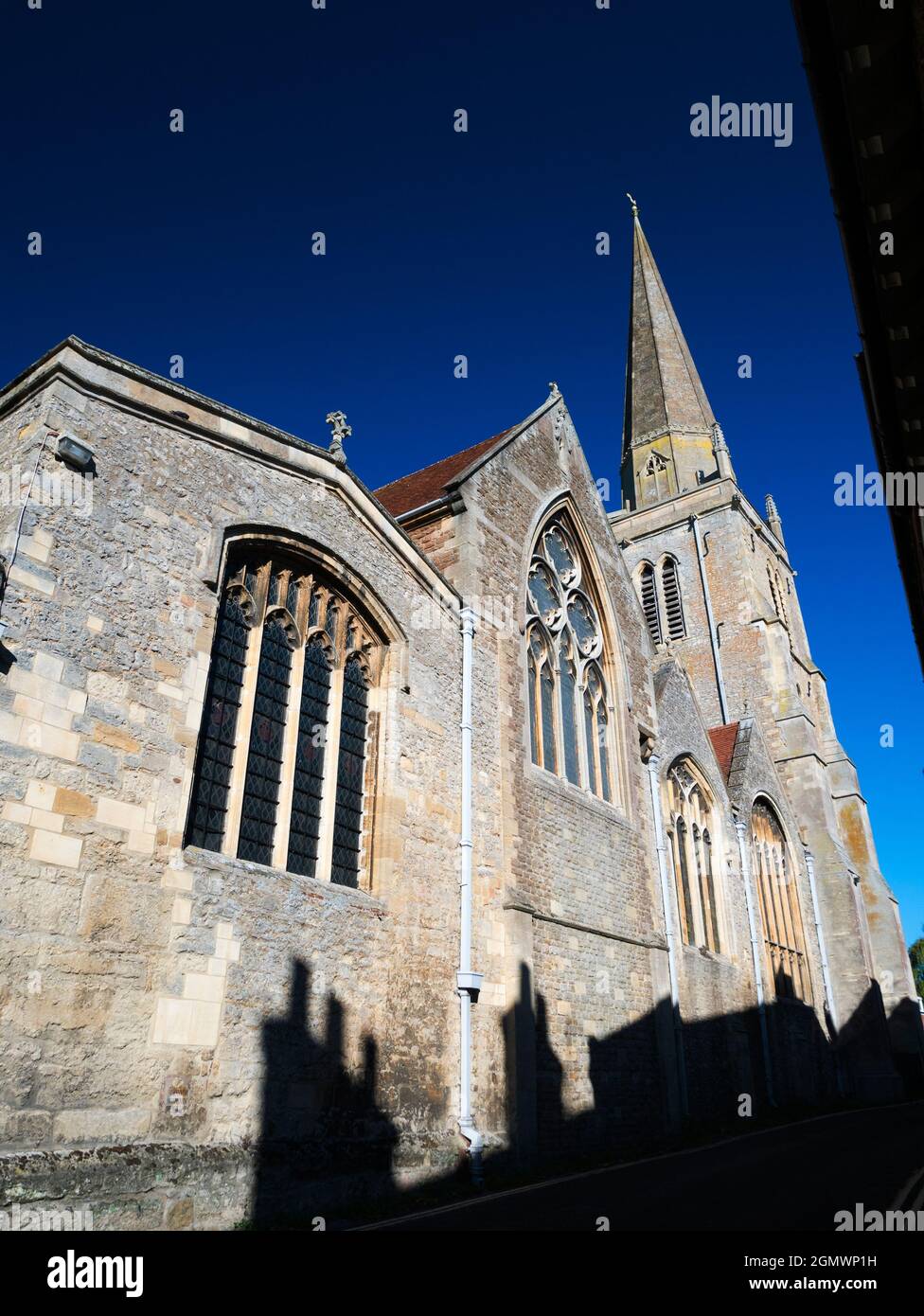 Abingdon, Inghilterra - 13 settembre 2018 un luogo cristiano di culto è stato in questo luogo alla confluenza dei fiumi Tamigi e Ock, dal Foto Stock