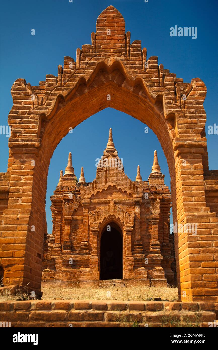 Tayok Pye Tempio, Myanmar - 29 Gennaio 2013; questo è uno dei molti templi mozzafiato nella zona archeologica di Bagan. Dal IX al XIII secolo, Foto Stock