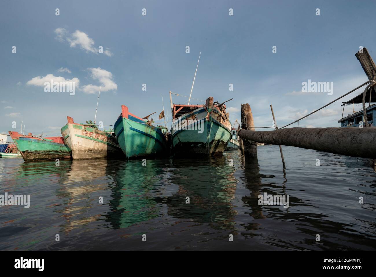 Bel paesaggio nella provincia di CA Mau Vietnam meridionale Foto Stock