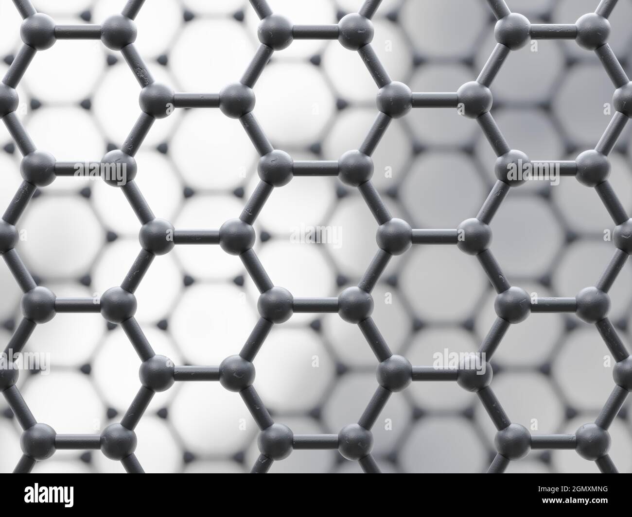 Strati di fogli grafici, illustrazione 3D. Foto Stock