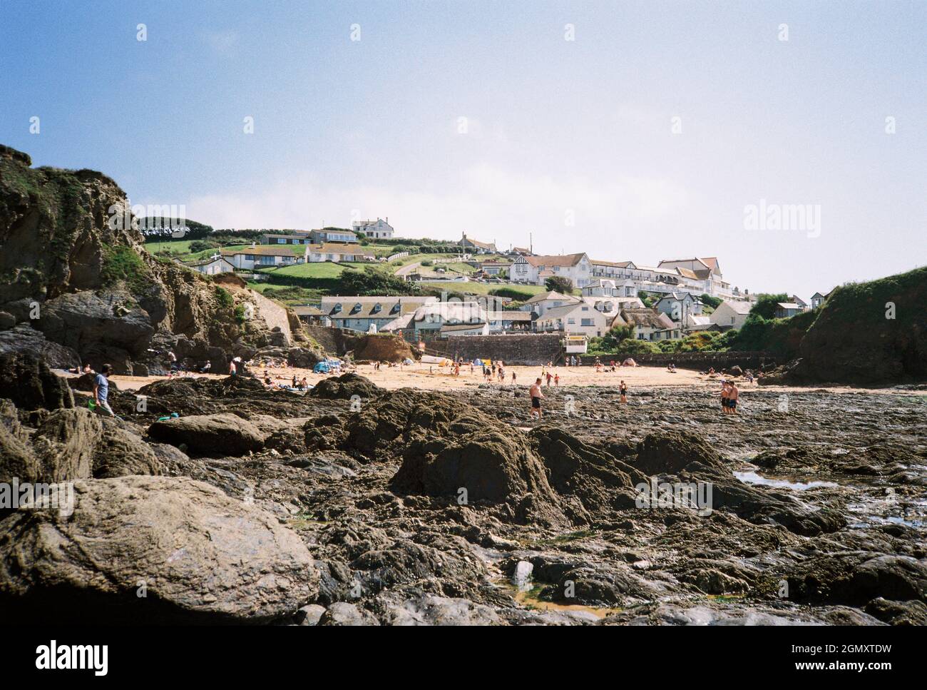 Mouthwell Beach, Hope Cove, Kingsbridge, Devon, Inghilterra, Regno Unito. Foto Stock