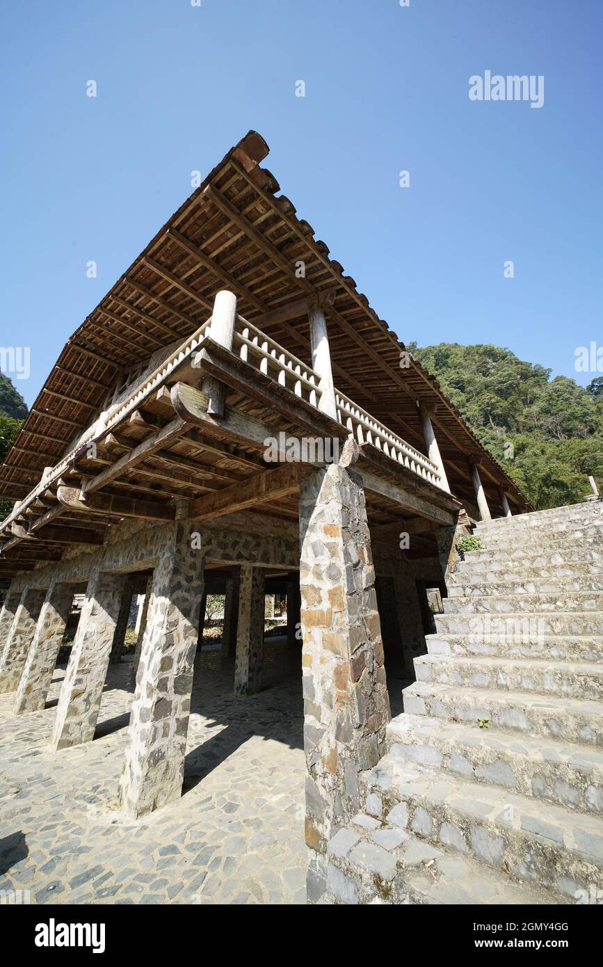 Khuoi Ky villaggio di pietra nella provincia di Cao Bang nord Vietnam Foto Stock