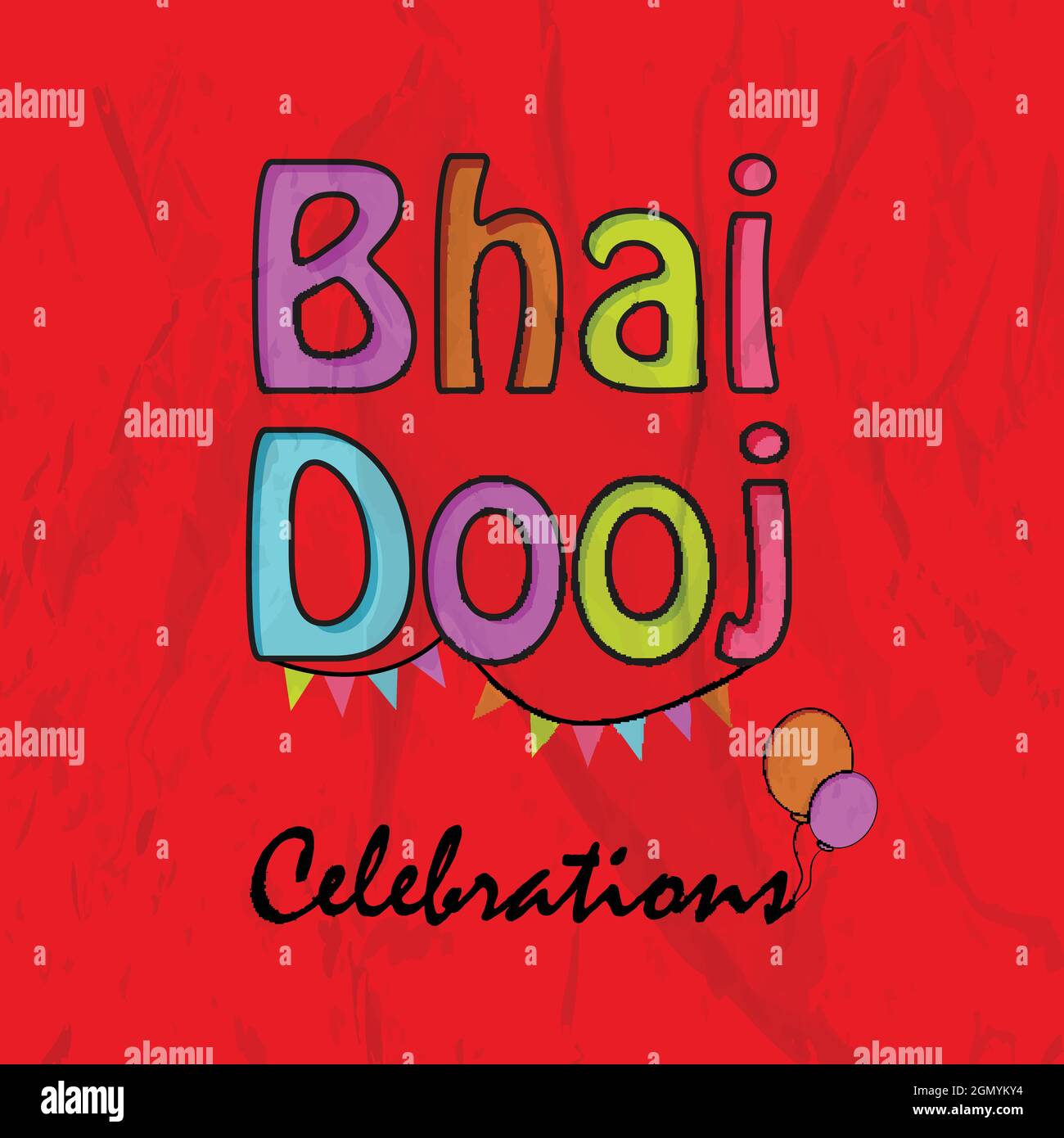 Bhai Dooj India Festival sfondo Illustrazione Vettoriale