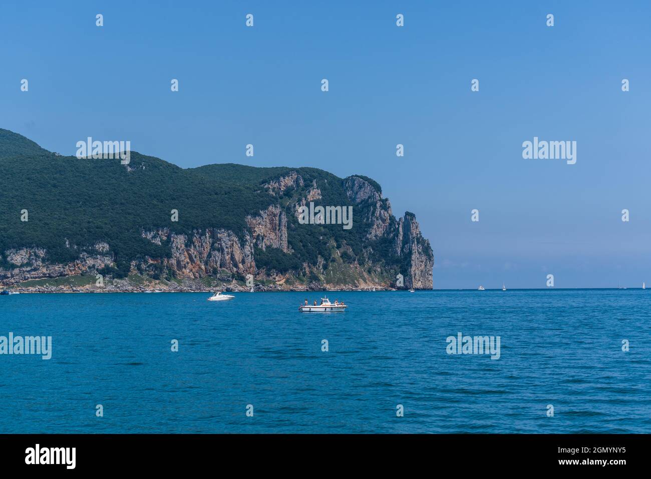 Bellissimo scatto di Marismas de Santona, Victoria y Joyel parco naturale in Spagna Foto Stock