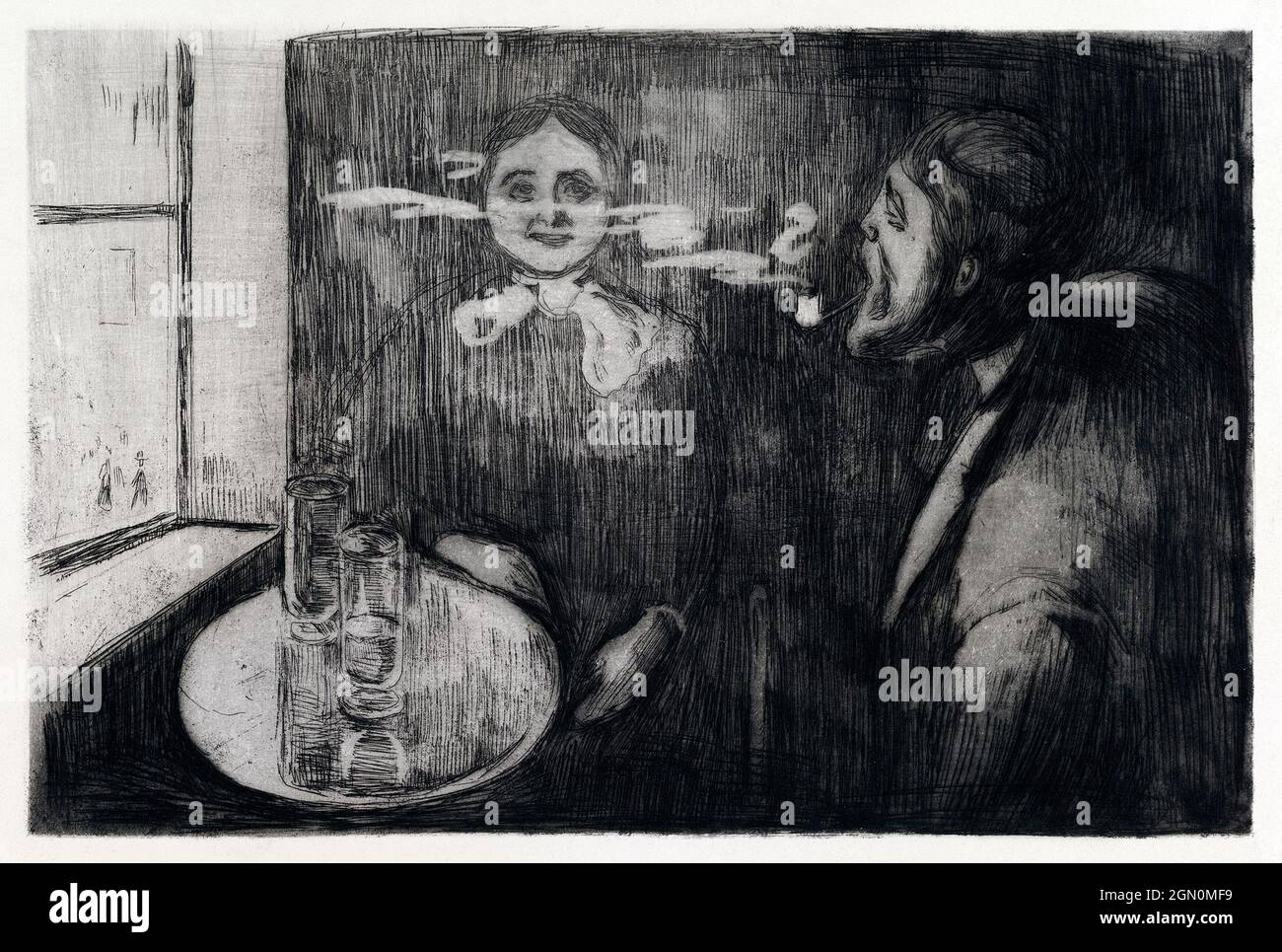 Tête-á-Tête (1894) di Edvard Munch. Foto Stock