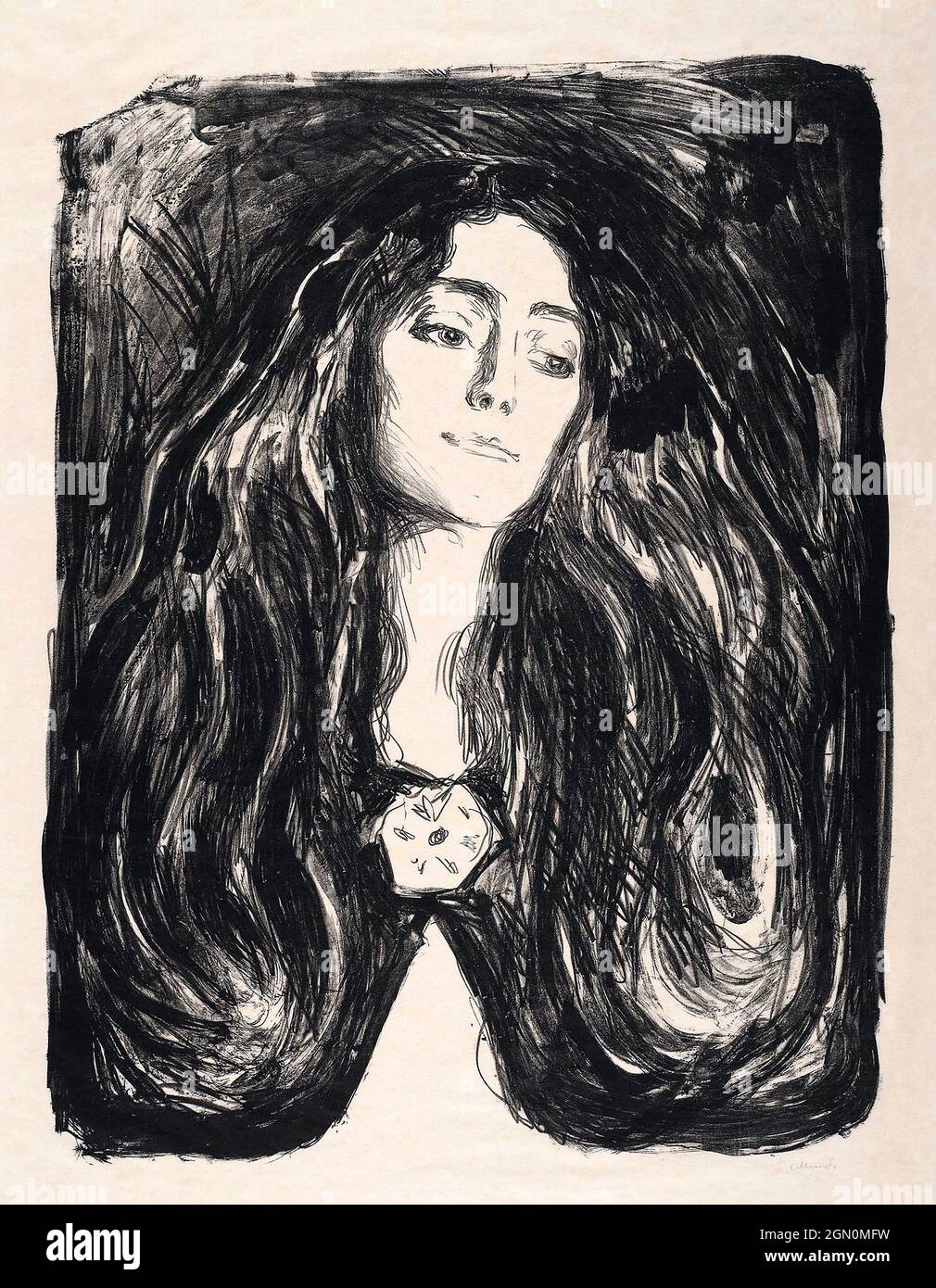 Il Brooch. EVA Mudocci (1903) Foto Stock