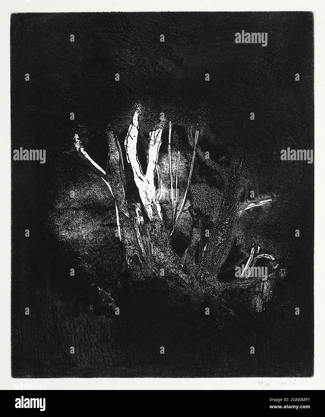 Occhi di Omega (ca. 1908&ndash;1909) di Edvard Munch. Foto Stock