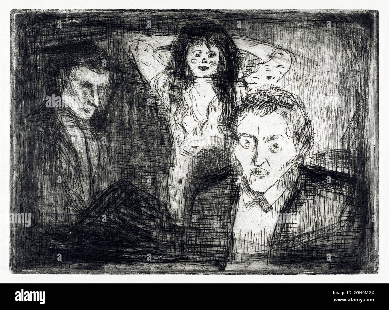 Gelosia (1914) di Edvard Munch. Foto Stock