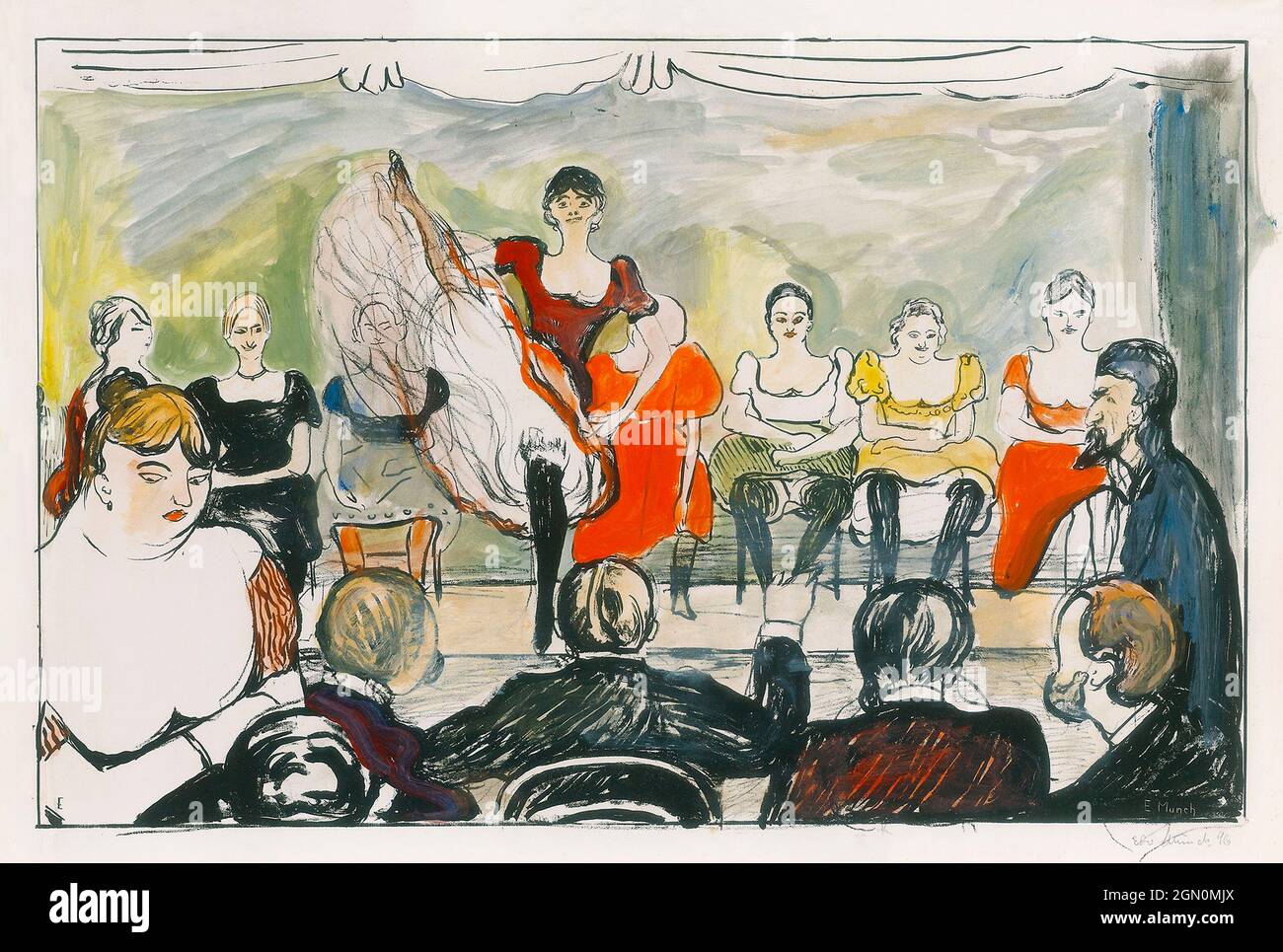 Tingletangle (1895) di Edvard Munch. Foto Stock