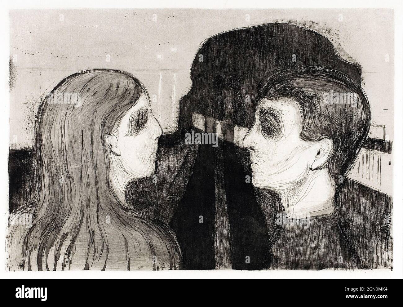 Attrazione II (1895) di Edvard Munch. Foto Stock