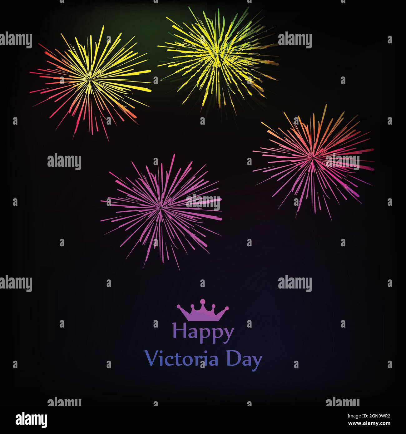 Canada Victoria Day Illustrazione Vettoriale