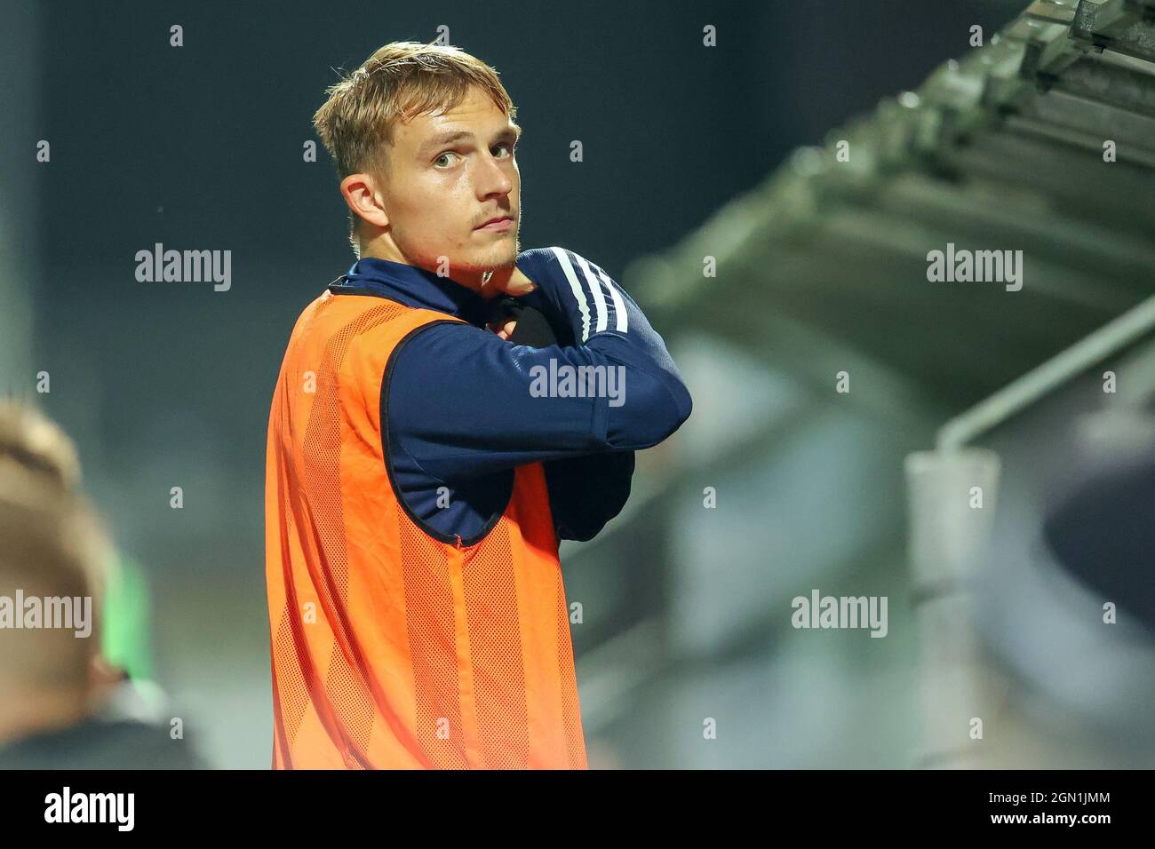 Lyngby, Danimarca. 21 settembre 2021. Magnus Kaastrup (11) di Lyngby Boldklub visto durante la partita danese della Sydbank Cup tra Lyngby Boldklub e Aalborg Boldklub allo stadio Lyngby di Lyngby. (Photo Credit: Gonzales Photo/Alamy Live News Foto Stock