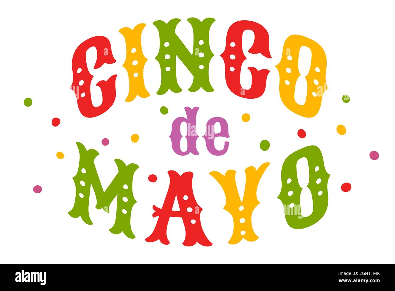 Poster vettoriale per Cinco de mayo. Festival Cinco de mayo. Tipografia vettoriale per il festival Cinco de mayo. Illustrazione Vettoriale