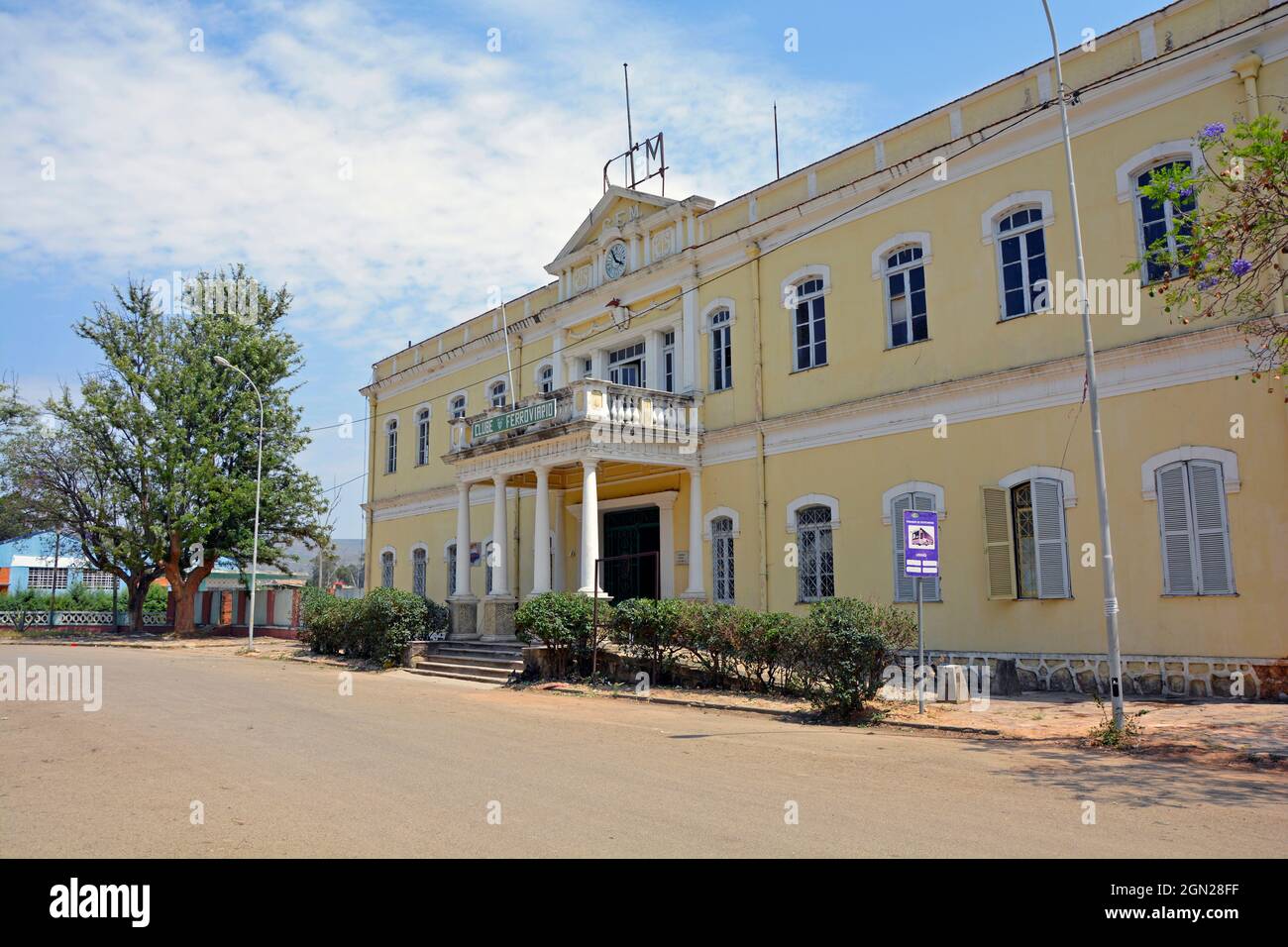 Angola; Provincia di Huila; Lubango; edificio storico; costruito nel 1905; Ora ospita il Railway Club Foto Stock