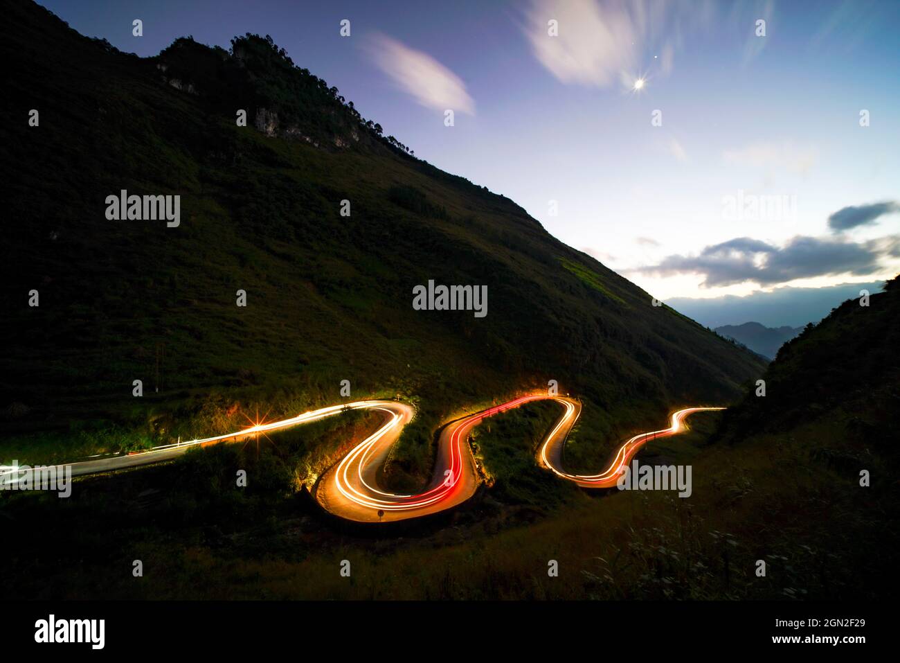 Passo di Tham ma nella provincia di ha Giang nel nord del Vietnam Foto Stock