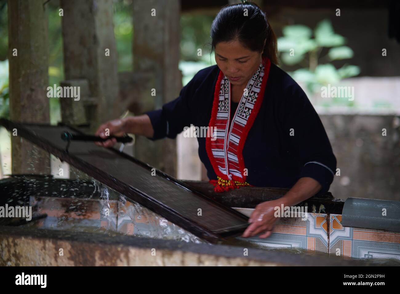 Vita quotidiana nella provincia di ha Giang nel nord del Vietnam Foto Stock