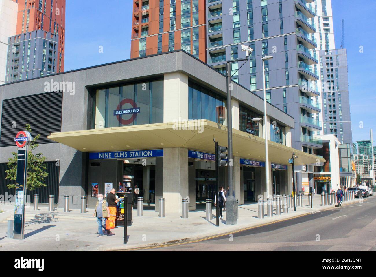 Stazione metropolitana di nove elms londra inghilterra Regno Unito linea nord Foto Stock