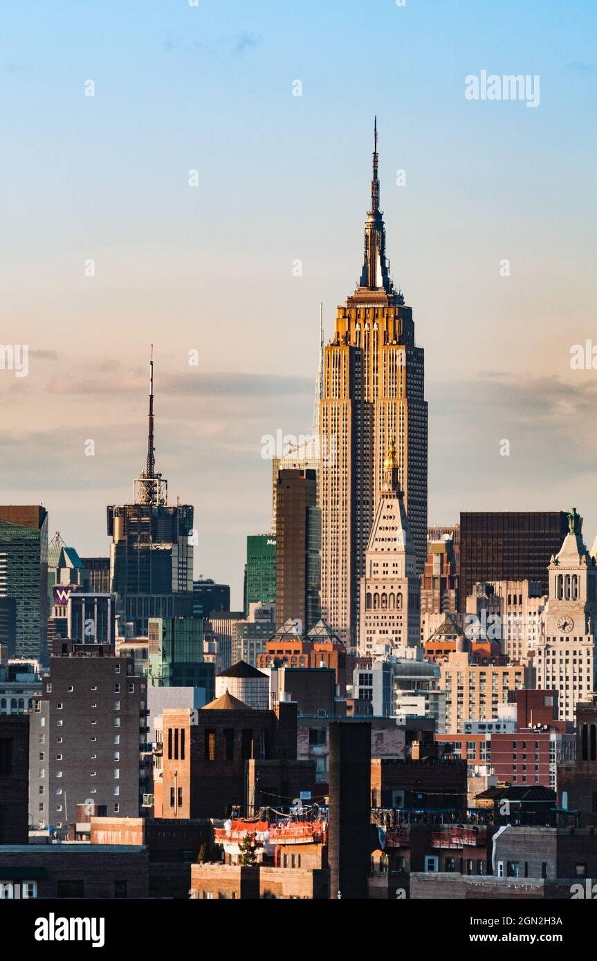 STATI UNITI. NEW YORK. MANHATTAN. EMPIRE STATE BUILDING (ARCHITETTO WILLIAM F. AGNELLO) Foto Stock