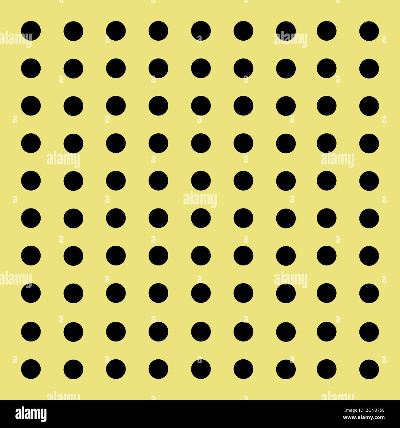 Scheda a spina con fori rotondi. Pannello a pioli giallo con fondo in tessuto perforato per utensili da banco. Illustrazione vettoriale. Illustrazione Vettoriale