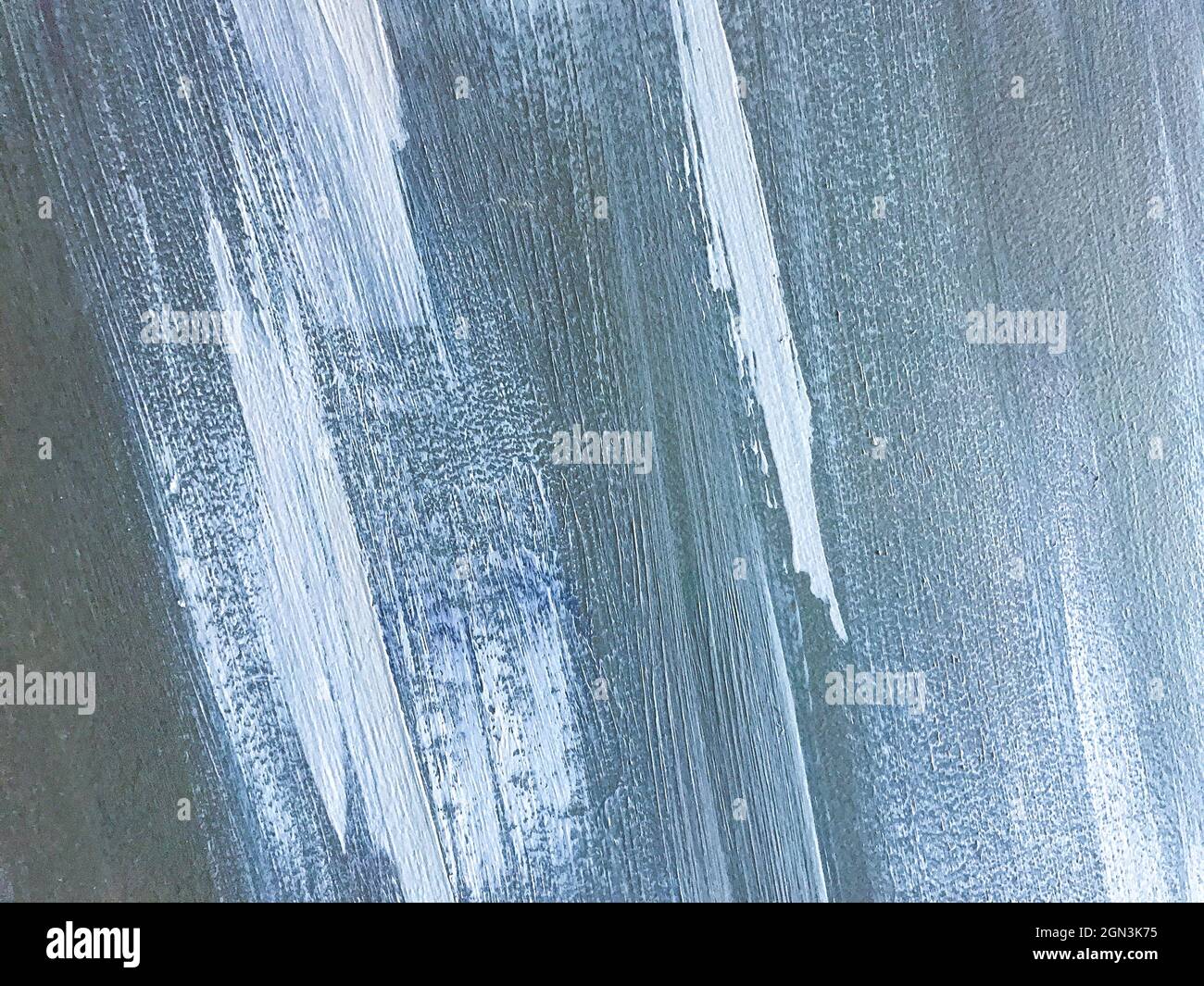 Astratto arte sfondo blu e bianco colori. Pittura ad acquerello su tela con gradiente grigio. Sfondo in acrilico con motivo a pennello. Foto Stock