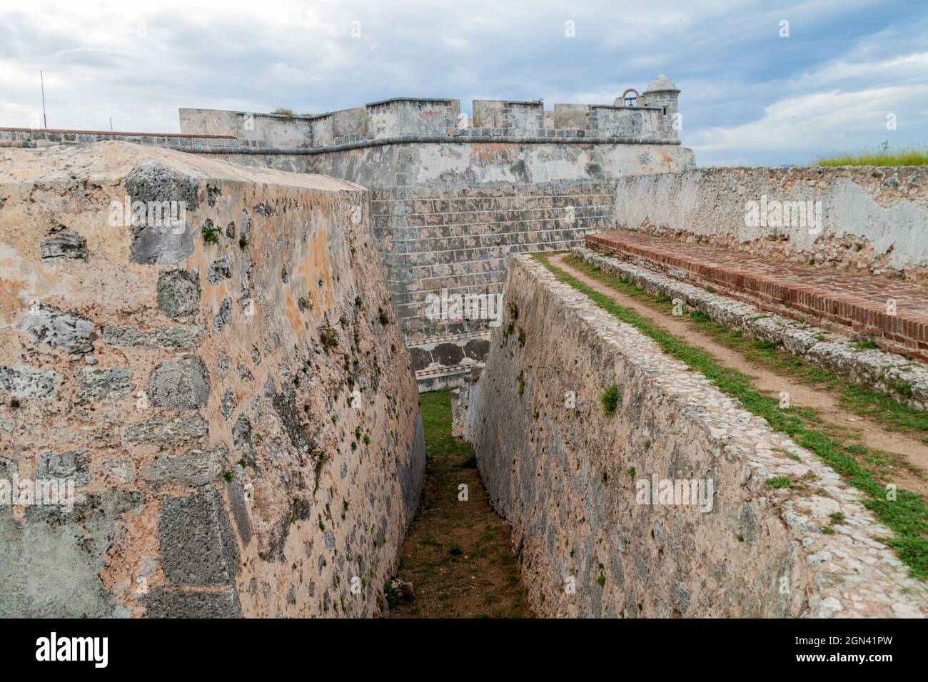 Castello di San Pedro de la Roca del Morro di Santiago de Cuba, Cuba Foto Stock
