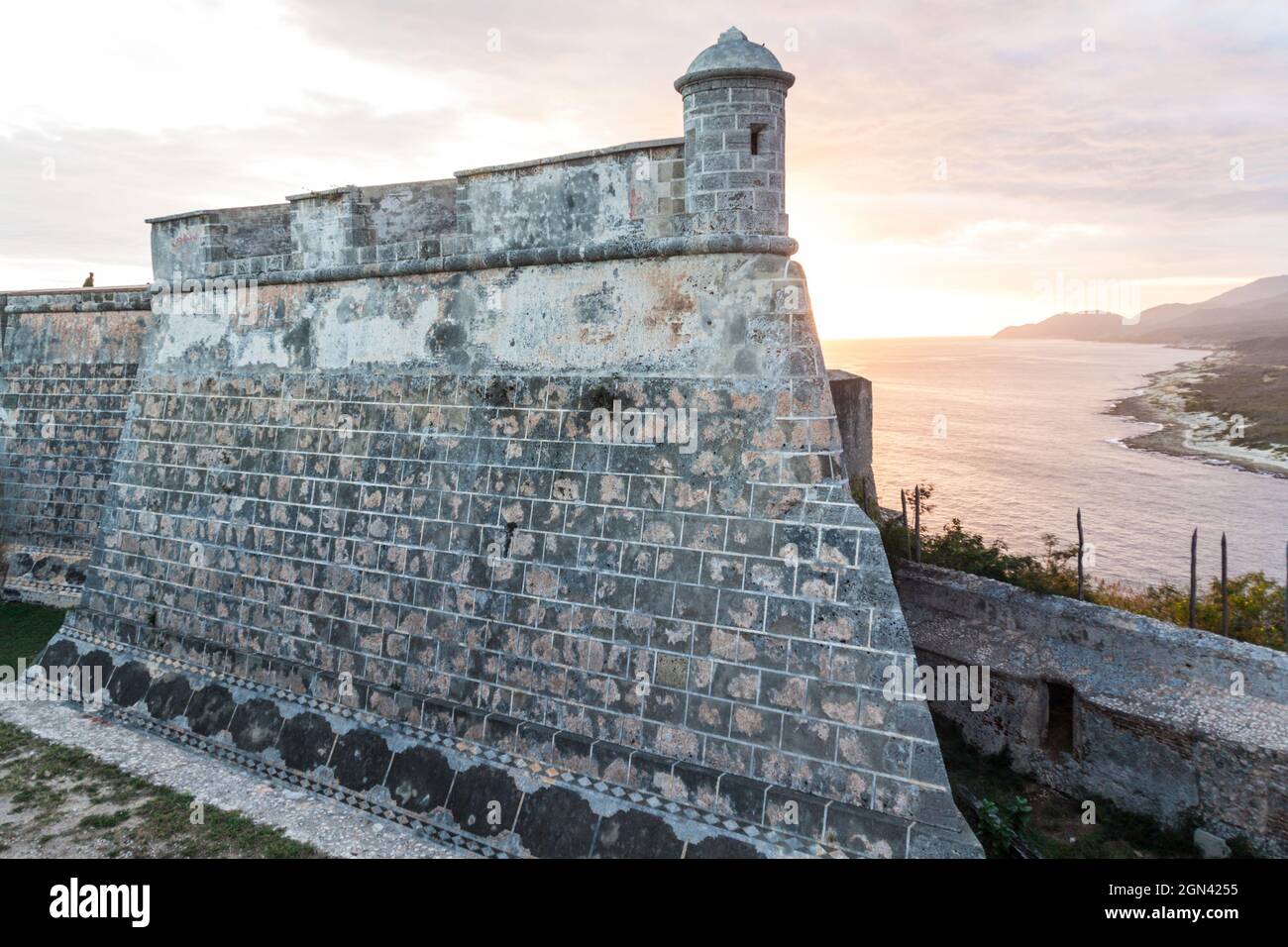 Castello di San Pedro de la Roca del Morro di Santiago de Cuba, Cuba Foto Stock