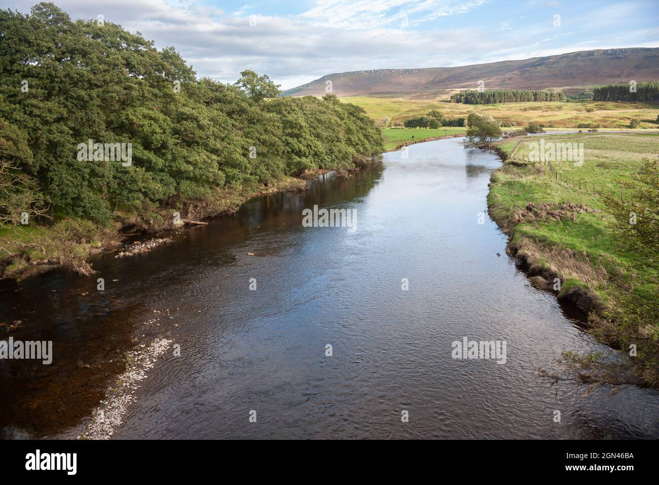 River Coquet, Upper Coquetdale, Northumberland Foto Stock