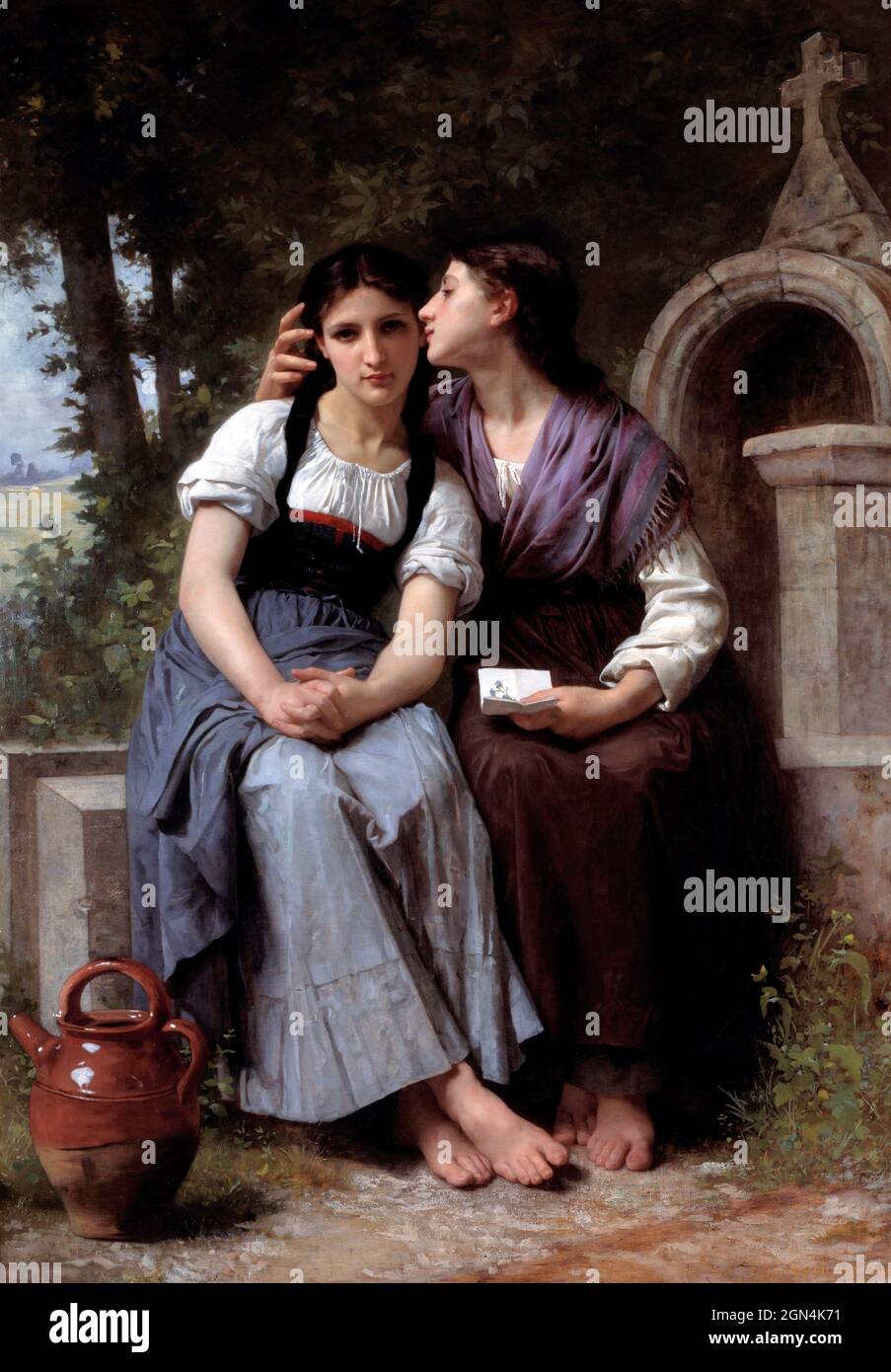 La fiducia di Elizabeth Jane Gardner (1837-1922), olio su tela, c.. 1880 Foto Stock