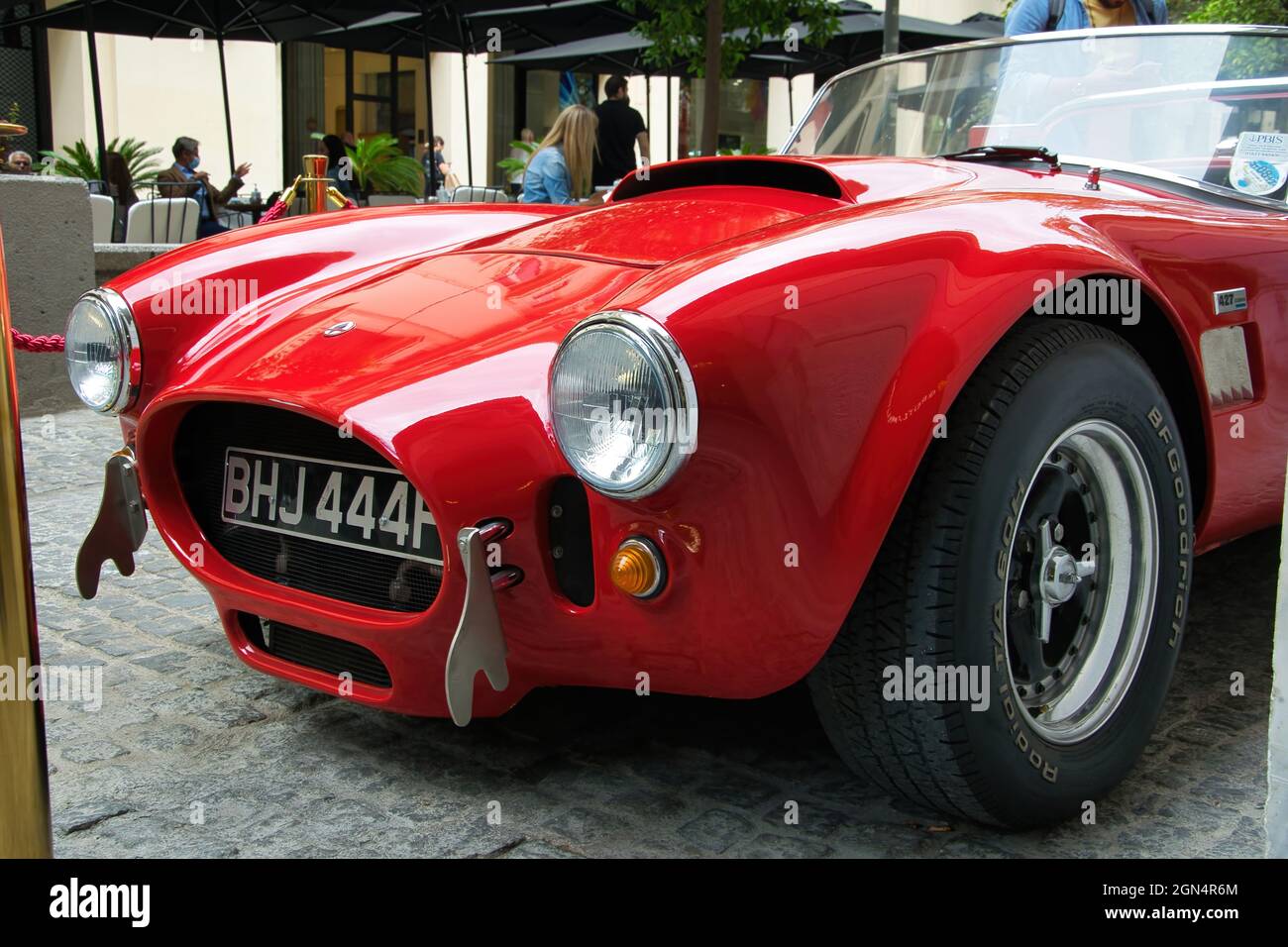 Shelby Cobra il mito .Red 1965 Shelby Cobra. Leggenda dell'auto Foto Stock